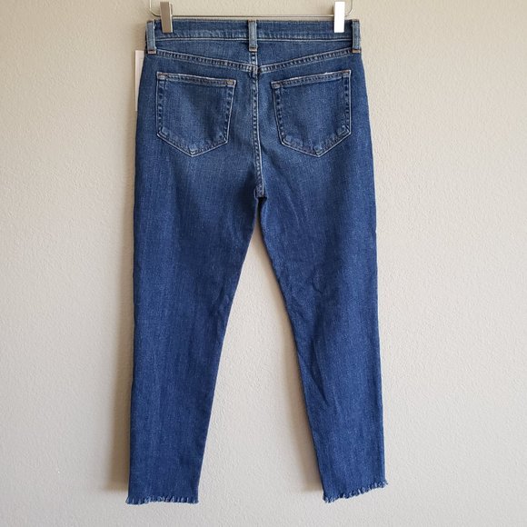 L'AGENCE | Macelle French Slim Fit Authentique Distressed Cut Frayed Hem 26 NWT - Picture 2 of 3
